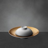Фото Тарелка для пасты Berghoff Gem белая с крышкой 1698003